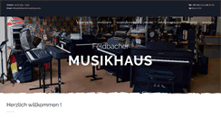Desktop Screenshot of feldbachermusikhaus.com