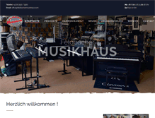 Tablet Screenshot of feldbachermusikhaus.com